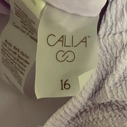 CALIA WOMENS OPEN BACK HIGH NECK ONE PIECE LILAC FLASH WSA23103N