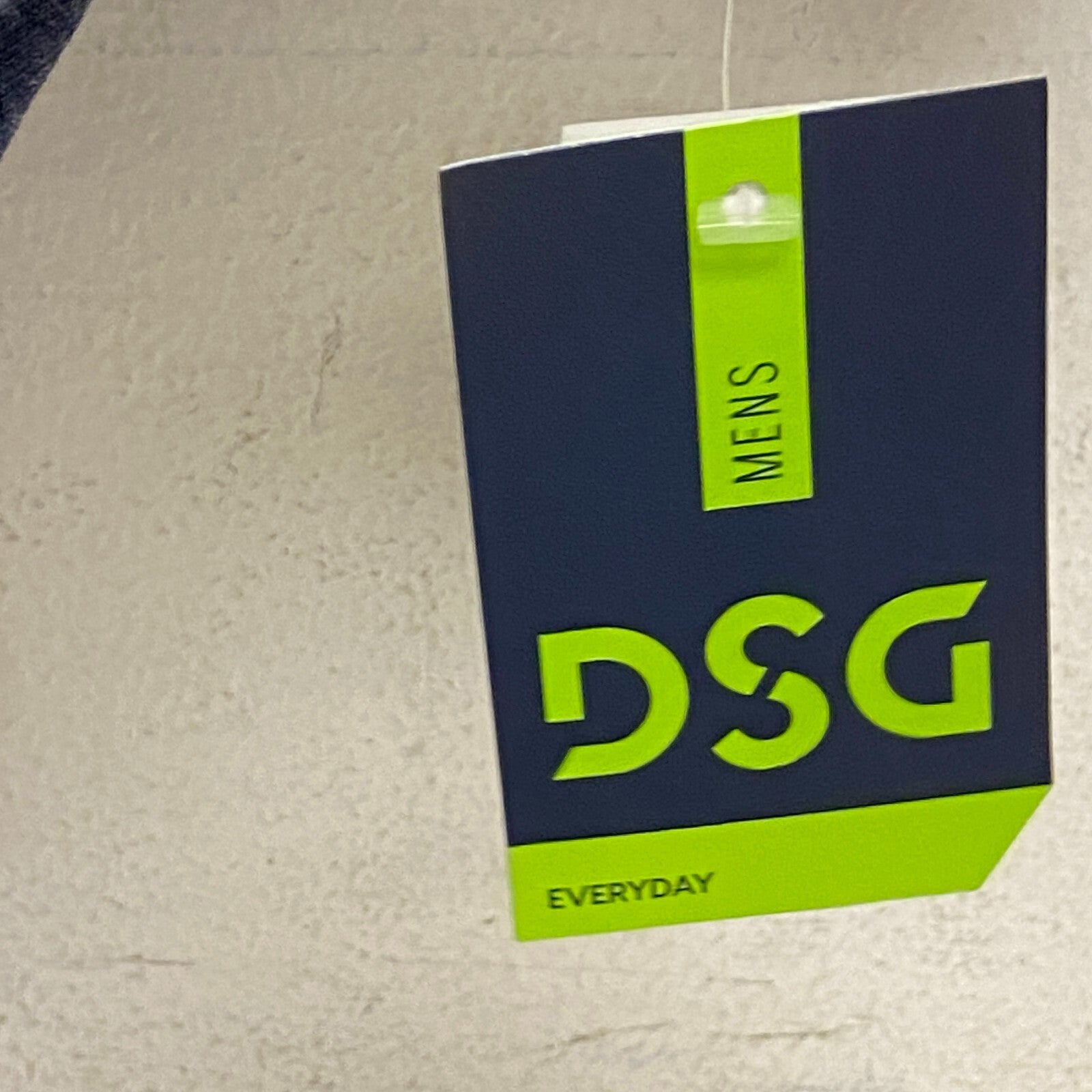 DSG Mens HTR Cotton Basic Short Sleeve Tee University Navy Heather DAM11903H