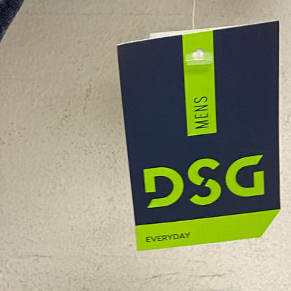 DSG Mens HTR Cotton Basic Short Sleeve Tee University Navy Heather DAM11903H