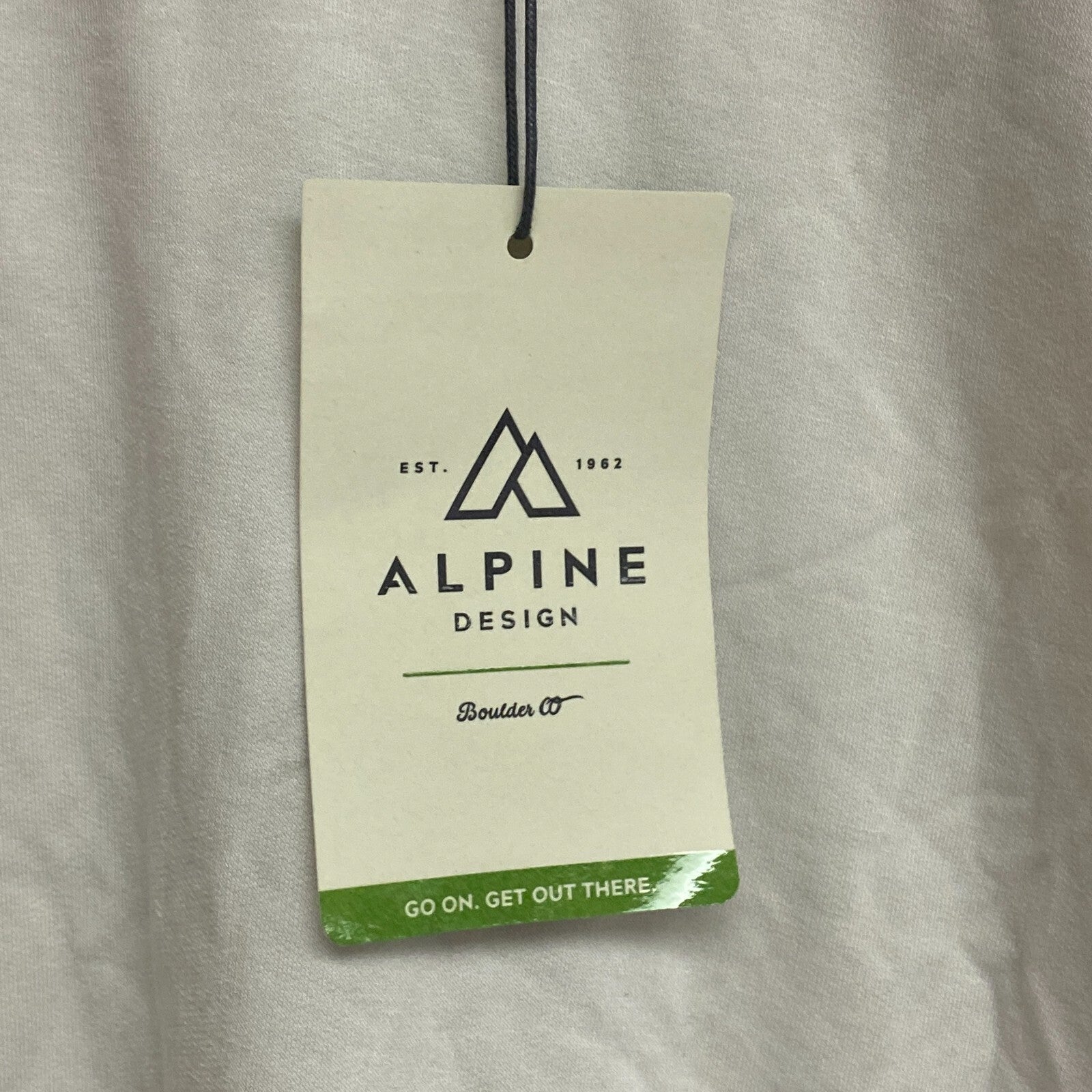 Alpine Design Women's W AD Panorama Crew Sweatshirt Cloud White ADW13660 New!