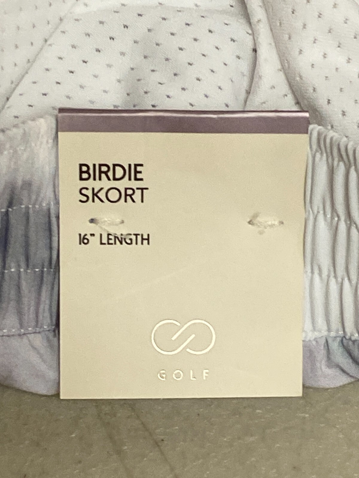 CALIA Women's 16" Birdie Golf  Relaxed Fit Skort Milk Bath Cool WCG17020PS23