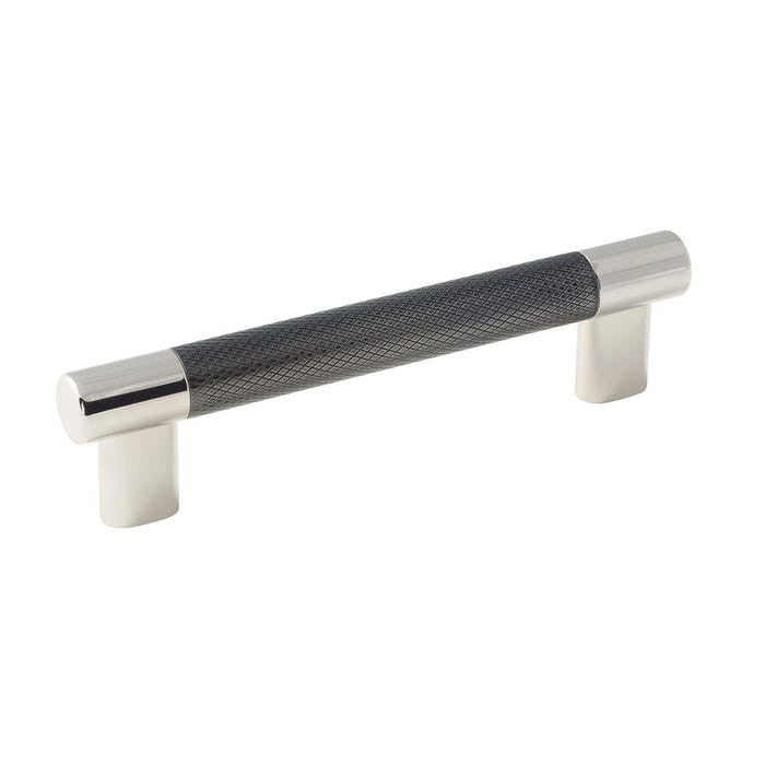 Amerock 5 inch Cabinet Drawer Pull Polished Nickel / Gunmetal  BP36558PNGM