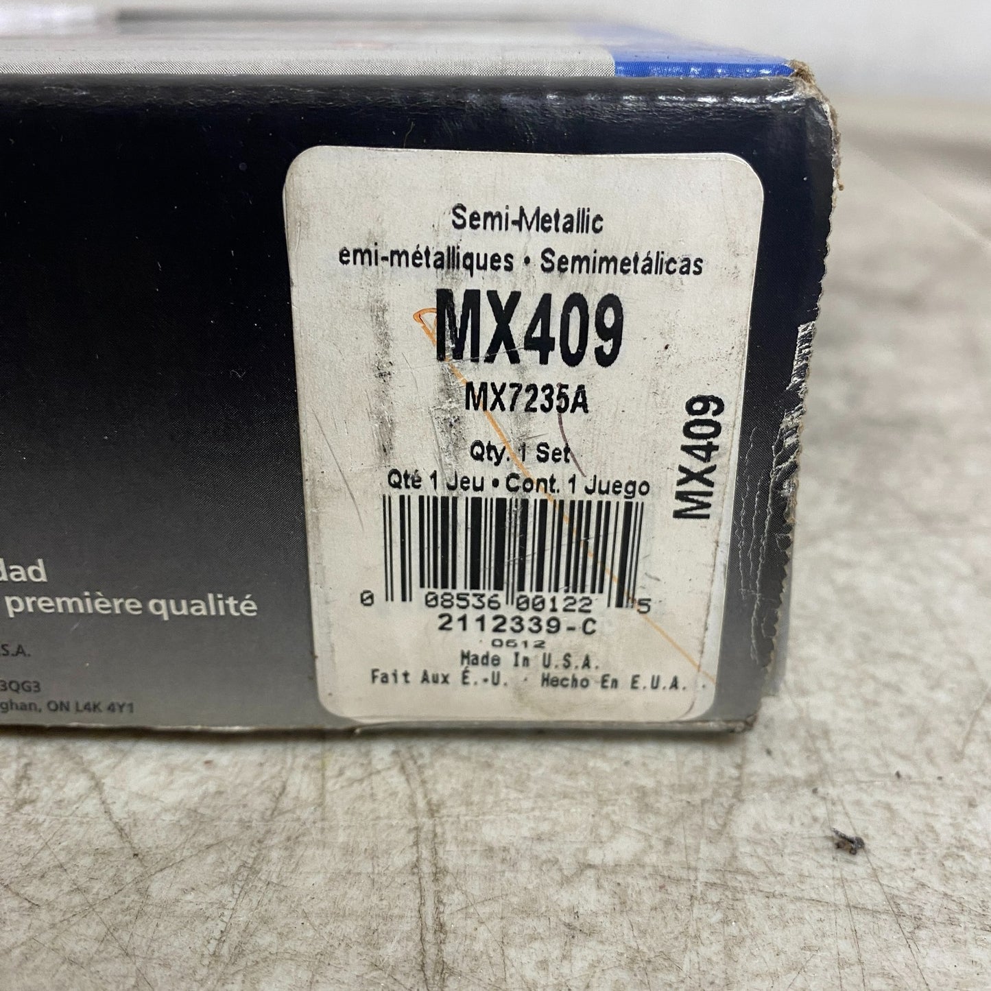 Wagner MX409 Brake Pads ThermoQuiet Semi-Metallic Front 1986-1990 Acura Legend