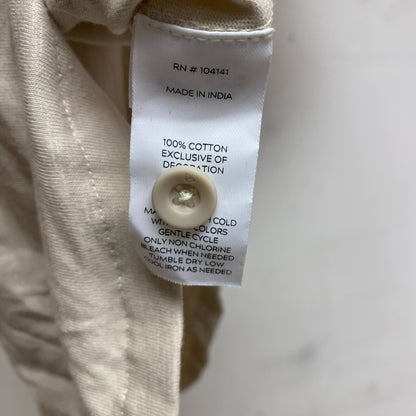 Alpine DesignâMen's  Rooted Knit Button Front Shirt  Light Khaki Solid ADM1310