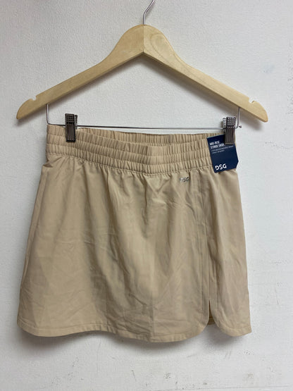 DSG Women's Stride Skort Creme/tan PocketLess Polyester Spandex Size Womens XS