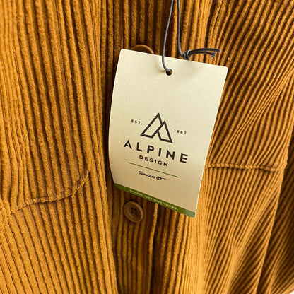 Alpine Design Women's W AD Wanderful Cord Shirt Jacket Workwear Brown ADW23150