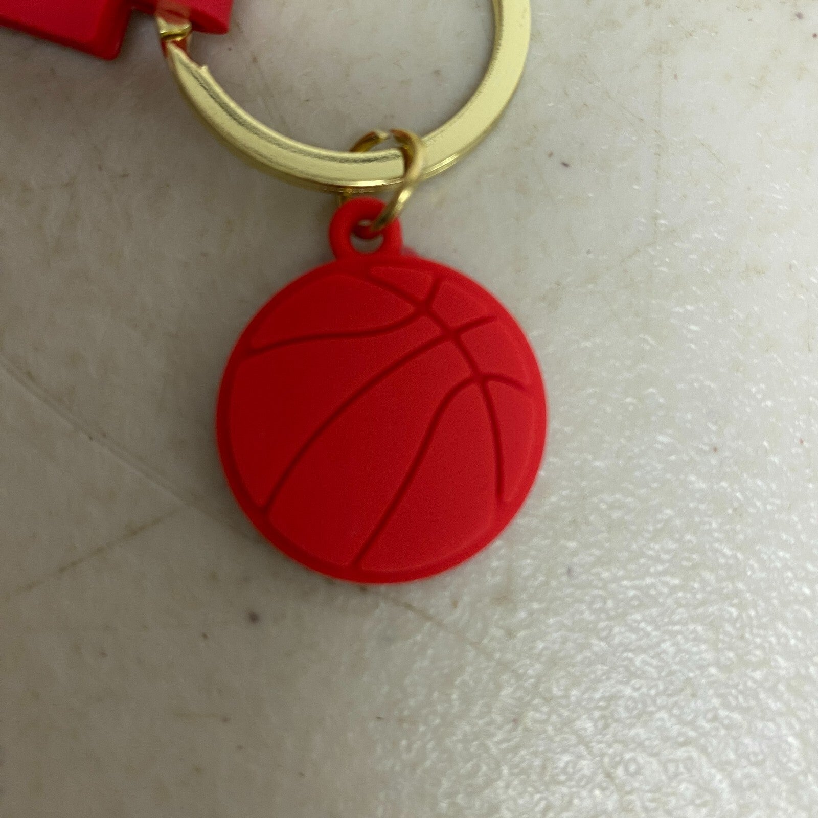 Assorted Silicone Air Jordan 1 Bred Keychain Accessory
