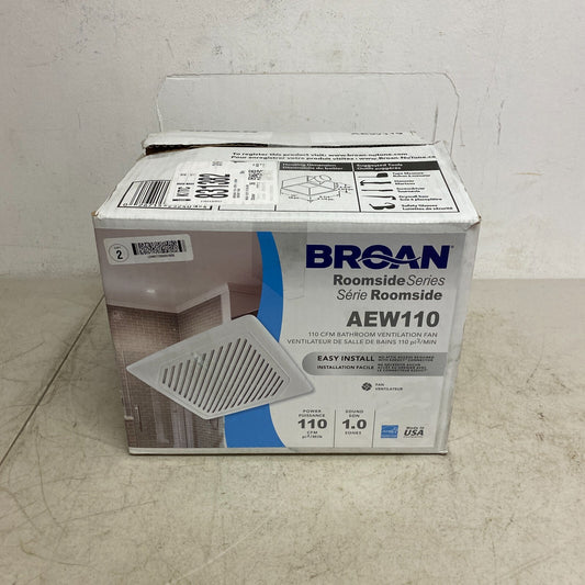 Broan 110 CFM Bathroom Ventilation Fan Fits 2" x 6" Roomside Flex Series