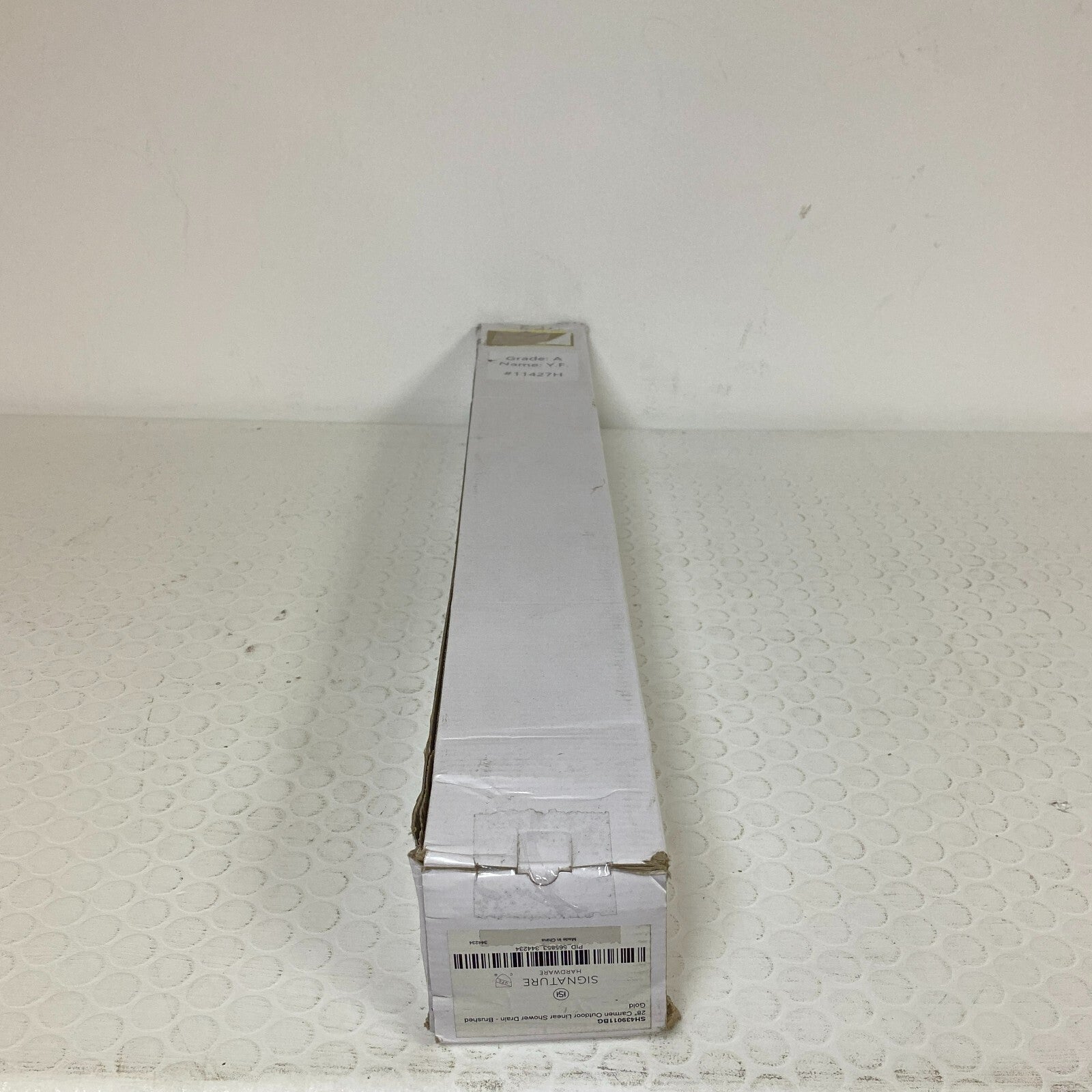 Signature Hardware 28" Carmen Linear Shower Drain - Brushed Gold