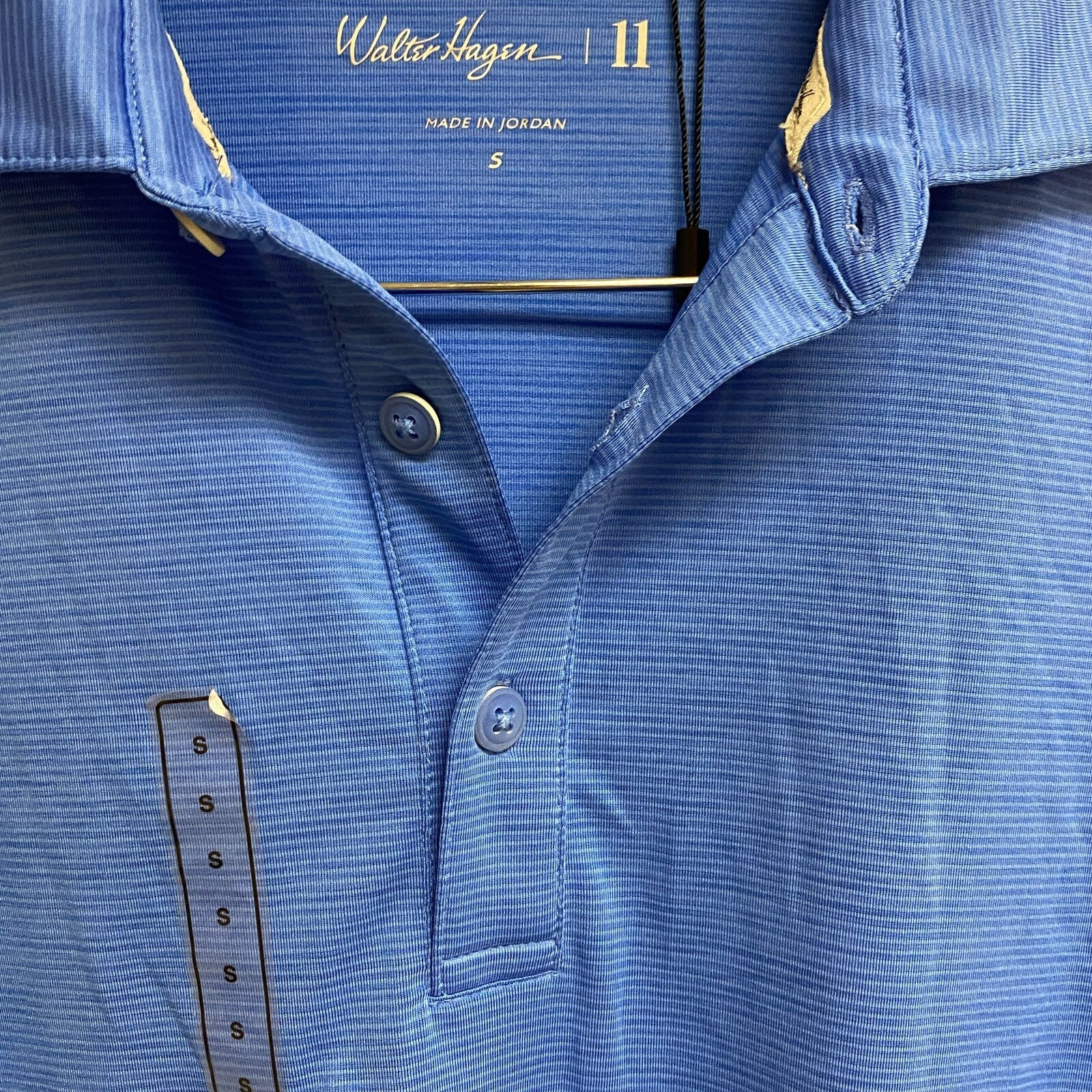 Walter Hagen Mens P11 Core Chmpnshp Solid Polo High Sea Blu MGA11415DSP23
