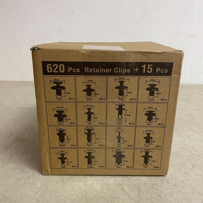 GOOACC 635pcs Push Retainer Fastener Clips Kit Universal Nylon GRC86