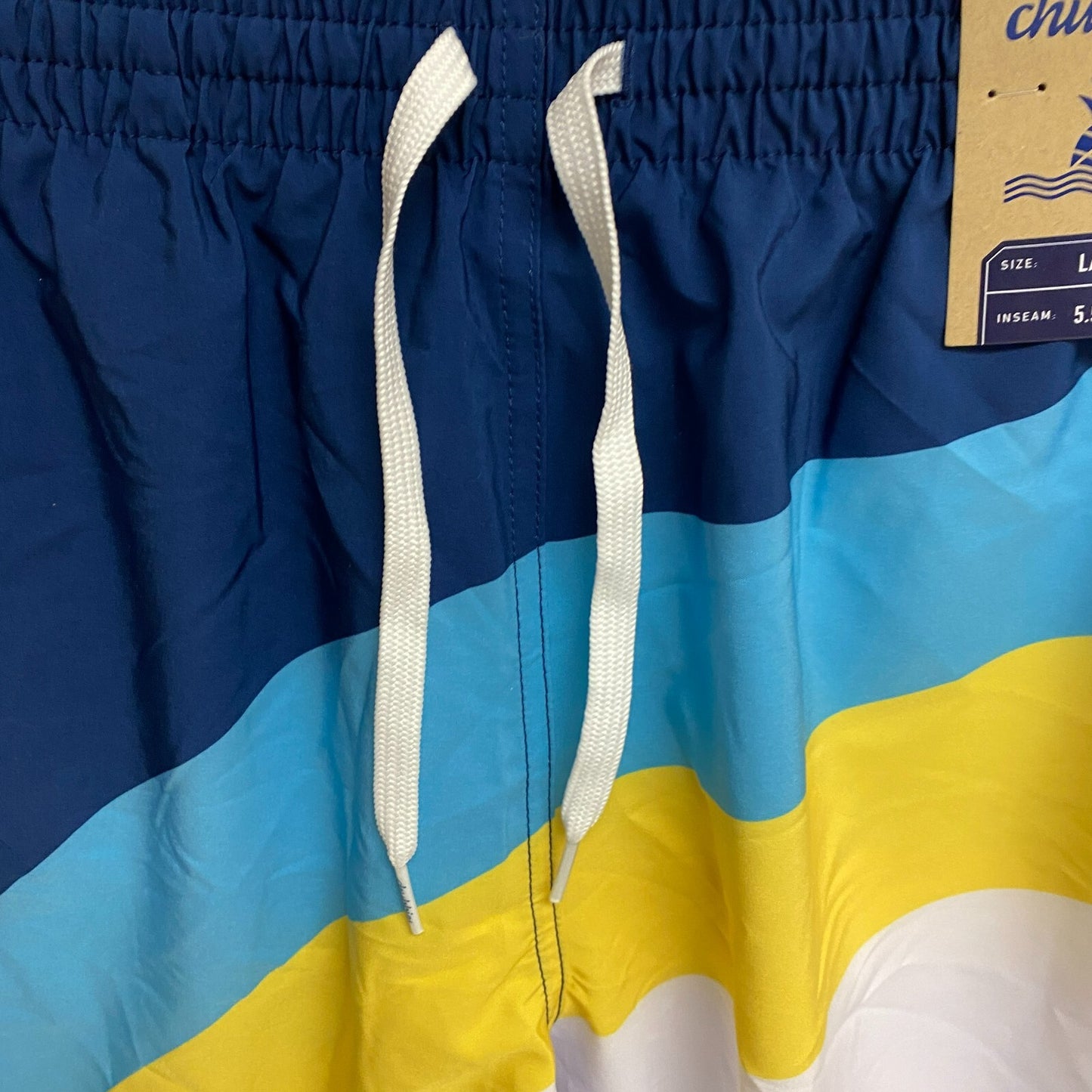 Chubbies Men's SHORT BLUE AND YELLOW Swim Trunks 109231-044