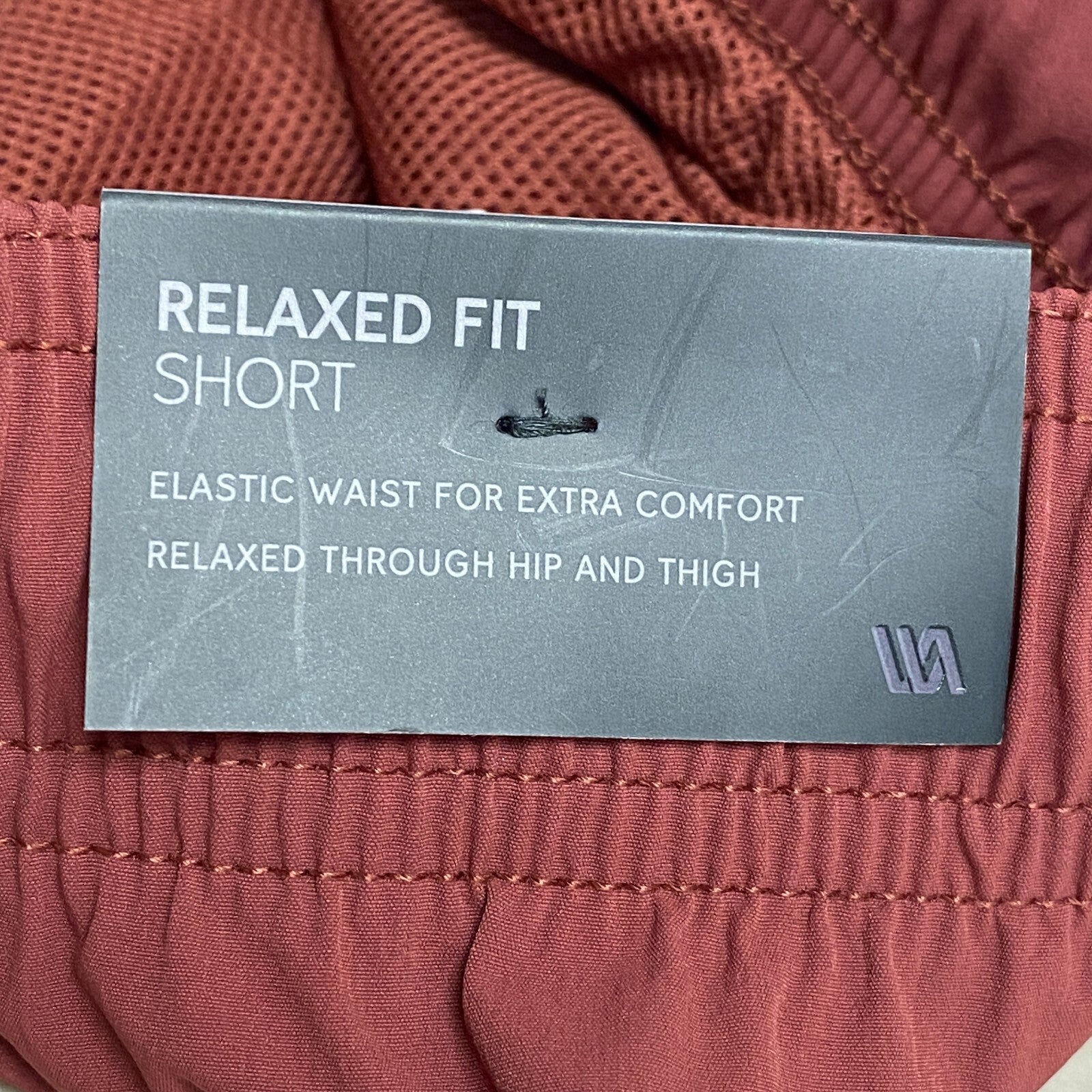 VRST Men's 5'' Everyday Relaxed Fit Short For Extra Comfort Brick Rust MAX100415