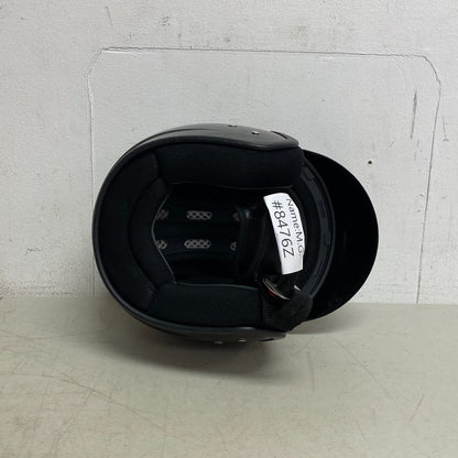 Fulmer 359 Motorcycle Helmet No Face Coverage Size Medium Color Mono Black