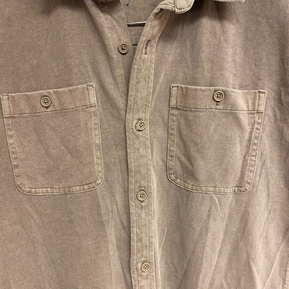 VRST Garment Dye SS Shirt Warm Mushroom Short Sleeve Brown Solid  MAX231104