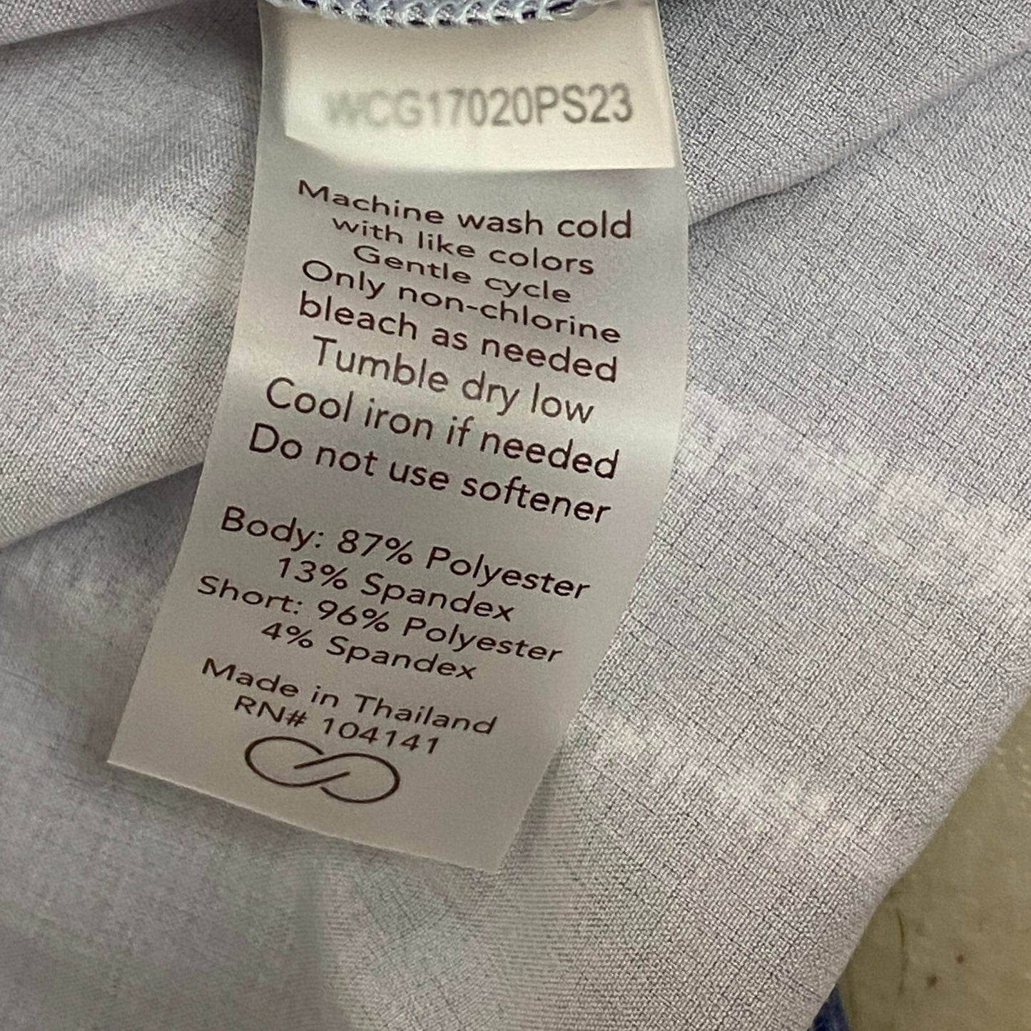 Calia 16" Length Birdie Athletic Skort BLUE WAVE WCG17020PS23