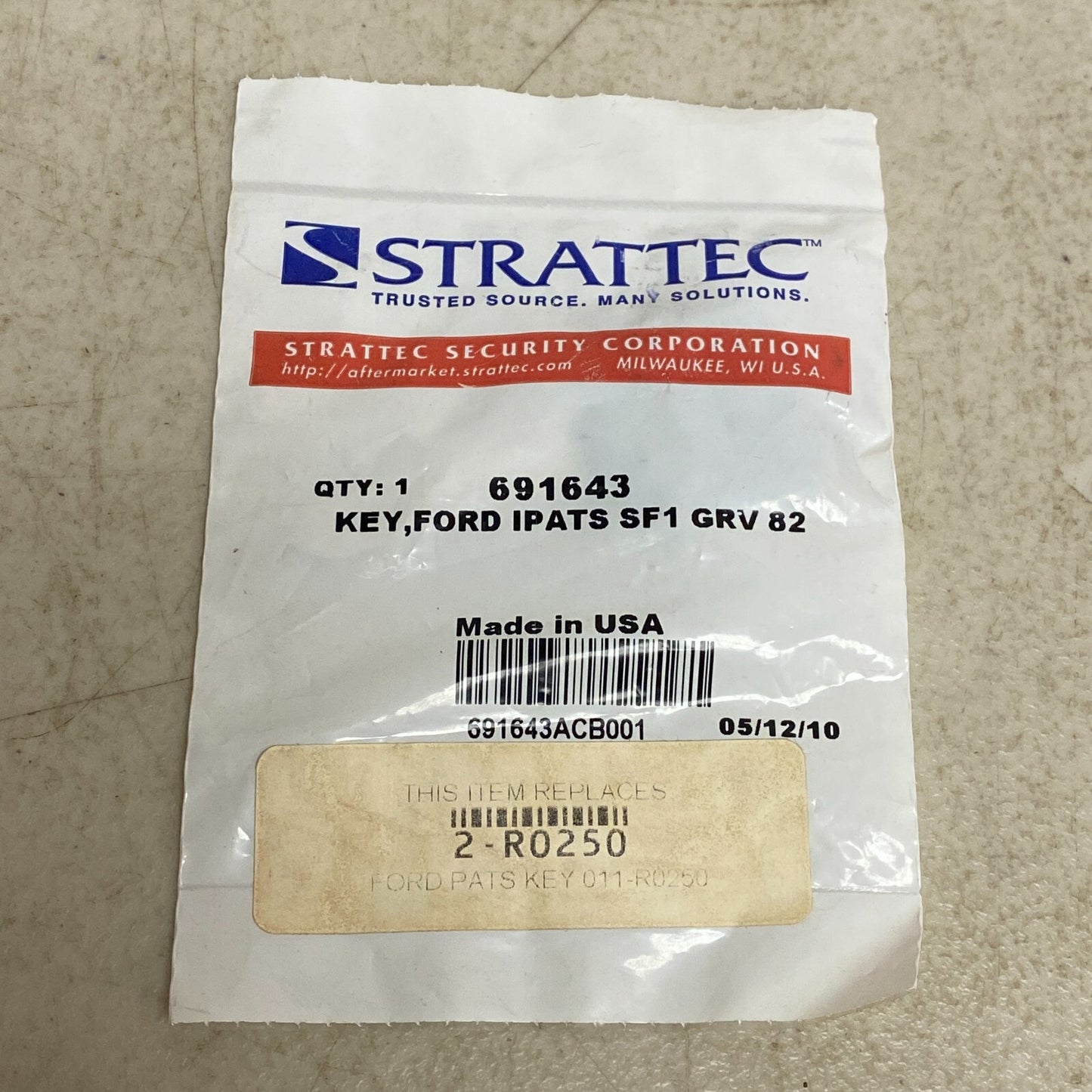 Strattec for Ford Lincoln Mazda Transponder Key Strattec Ford Explorer 691643