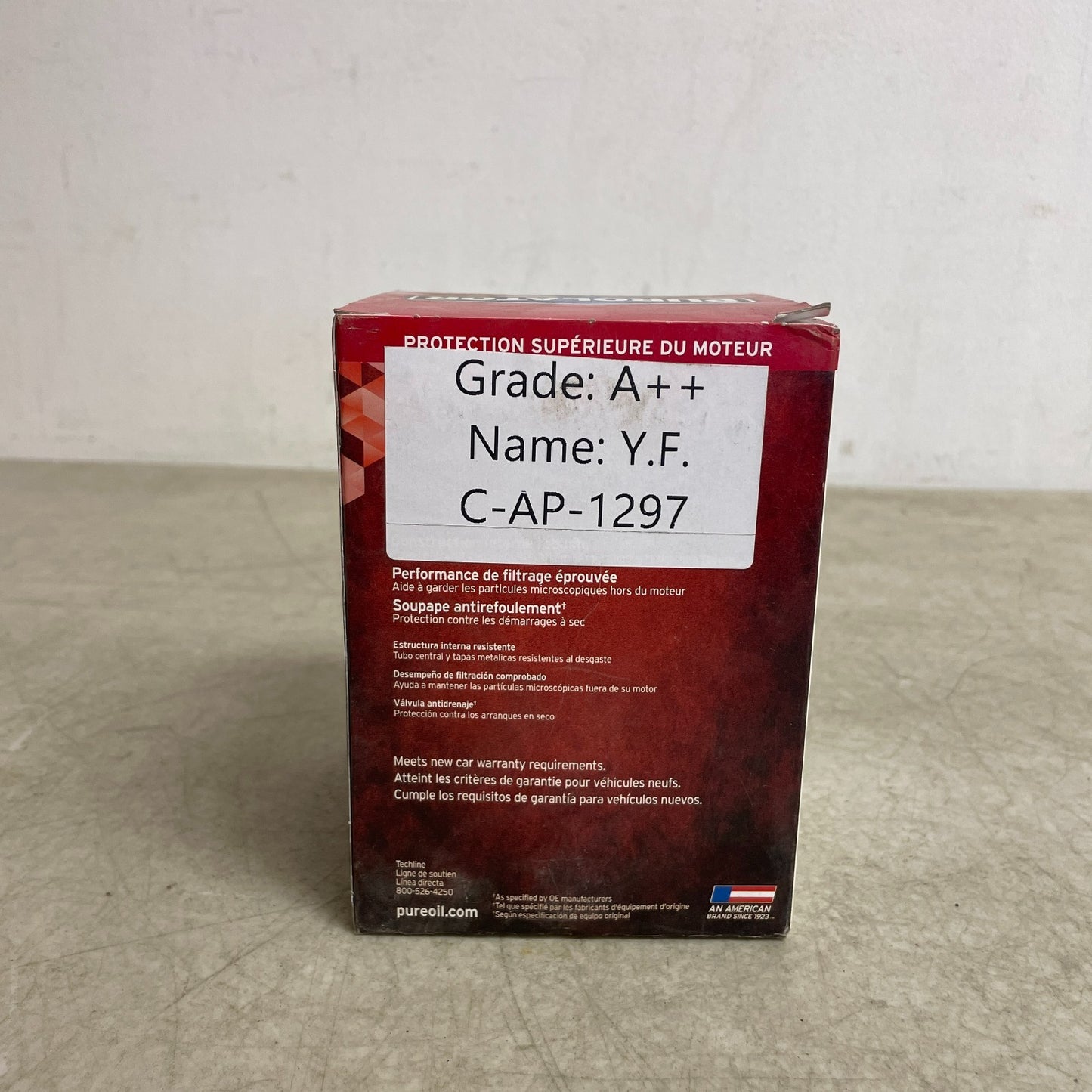 PurolatorONE L30257 Engine Oil Filter Full-Flow Spin-On 20-Micron 3/4-16 Thread