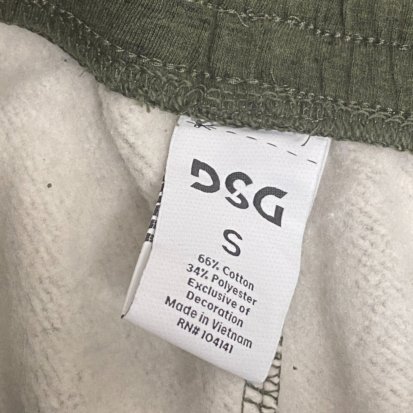 DSG Menâs Fleece Jogger Heather Forest Nighter/Pure Black Nep DAM21405H Pants