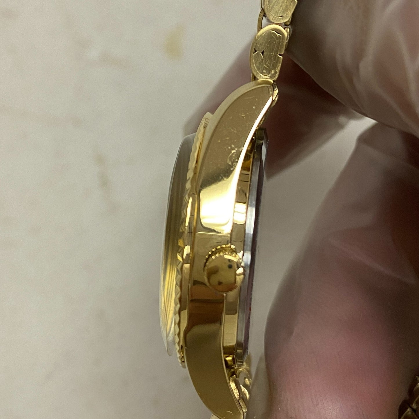 Armitron Women's Genuine Crystal Accented Day/Date Bracelet Watch, 75/5849GP