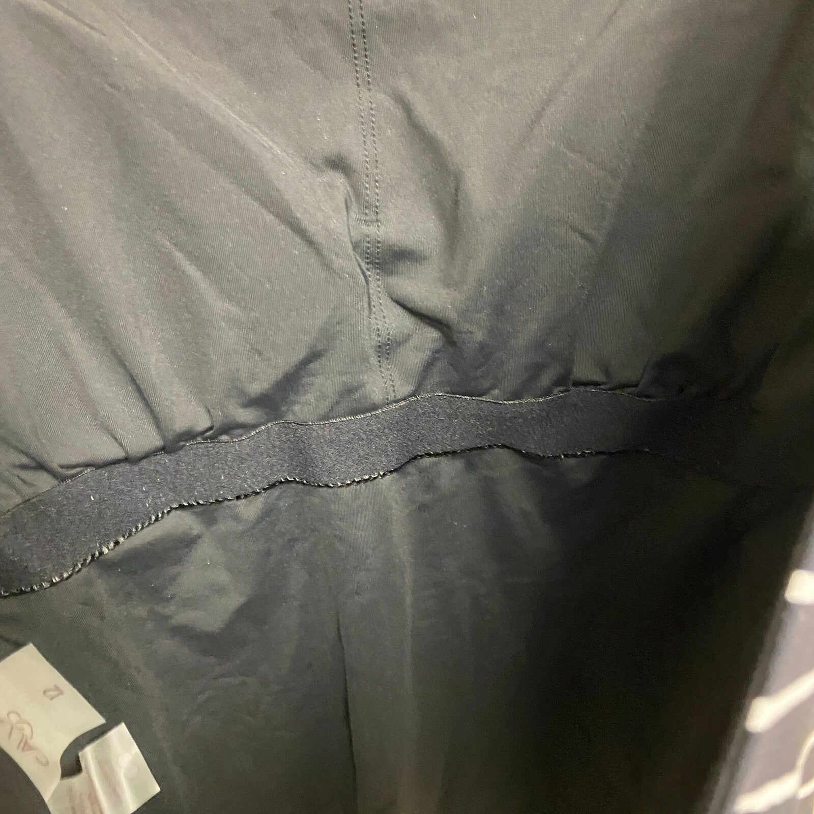 Calia Women's Sculpt Drop Back One Piece Swimsuit Stripe Black WSA23110PRT