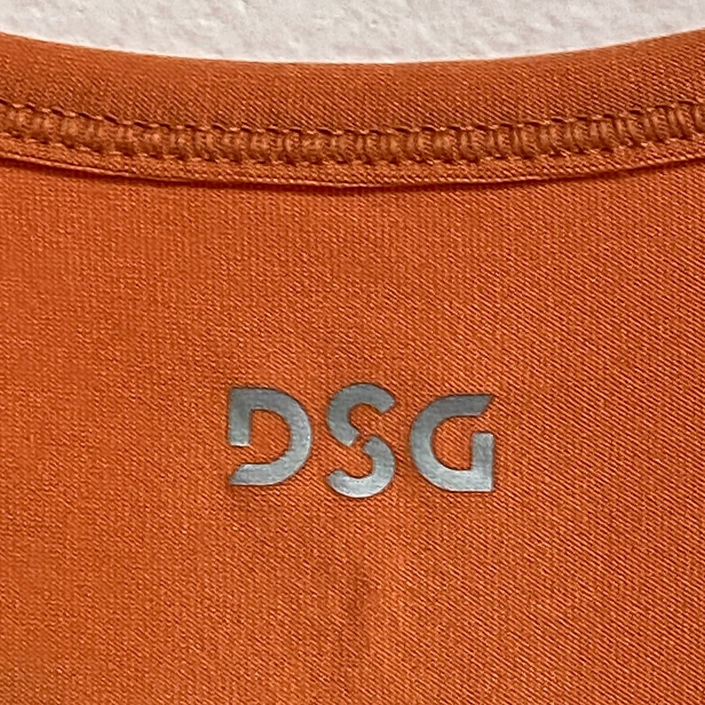 DSG Girls Ruched Tank Sweet Persimmon Racerback Solid Sleeveless DAG13123
