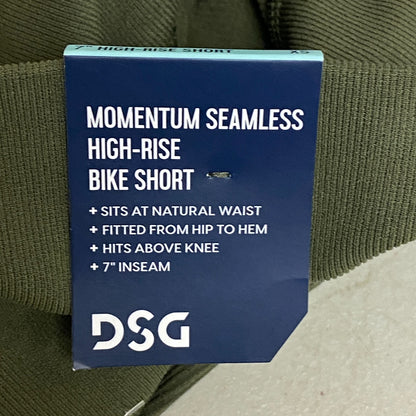 DSG Women's 7" Momentum Seamless High Rise Bike Short Inky Olive DAW23312