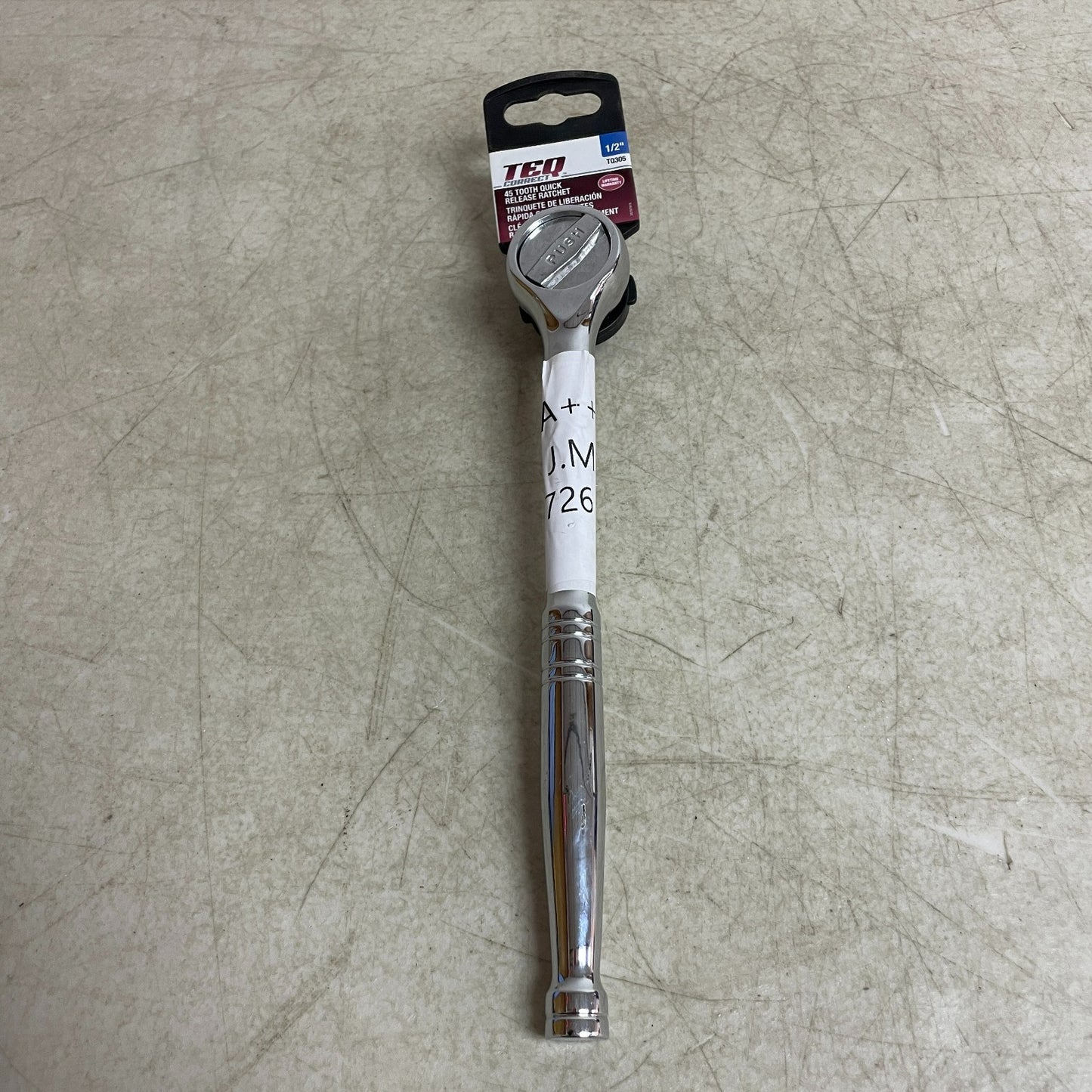 TEQ Correct 45 Tooth Quick Release Ratchet Professional Grade Hand Tool TQ305