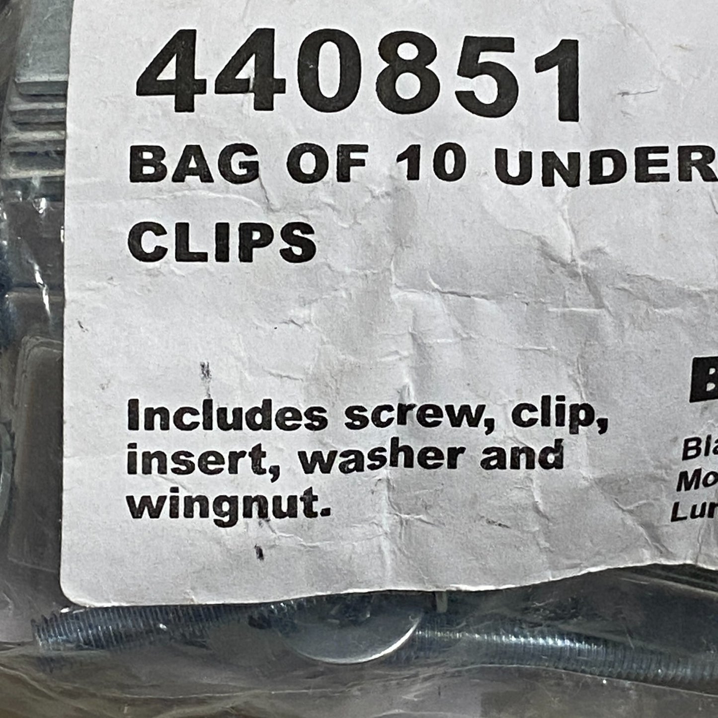 Blanco Undermount Sink Clips Pack of 10 Stainless Steel Model 440851