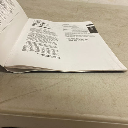 Mazda Protoge 5 2002 Bodyshop Manual Supplement 9999-95-036F-02 , #555-1CP