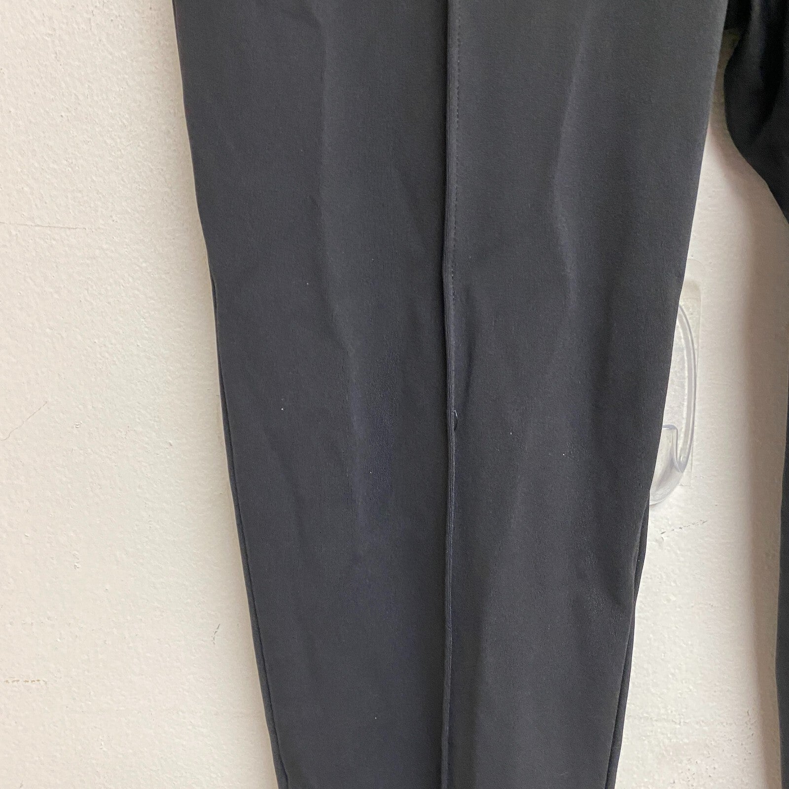 Calia Womens Front Leg Slit Pant Pure Black Ankle Solid Stylish WCG35001