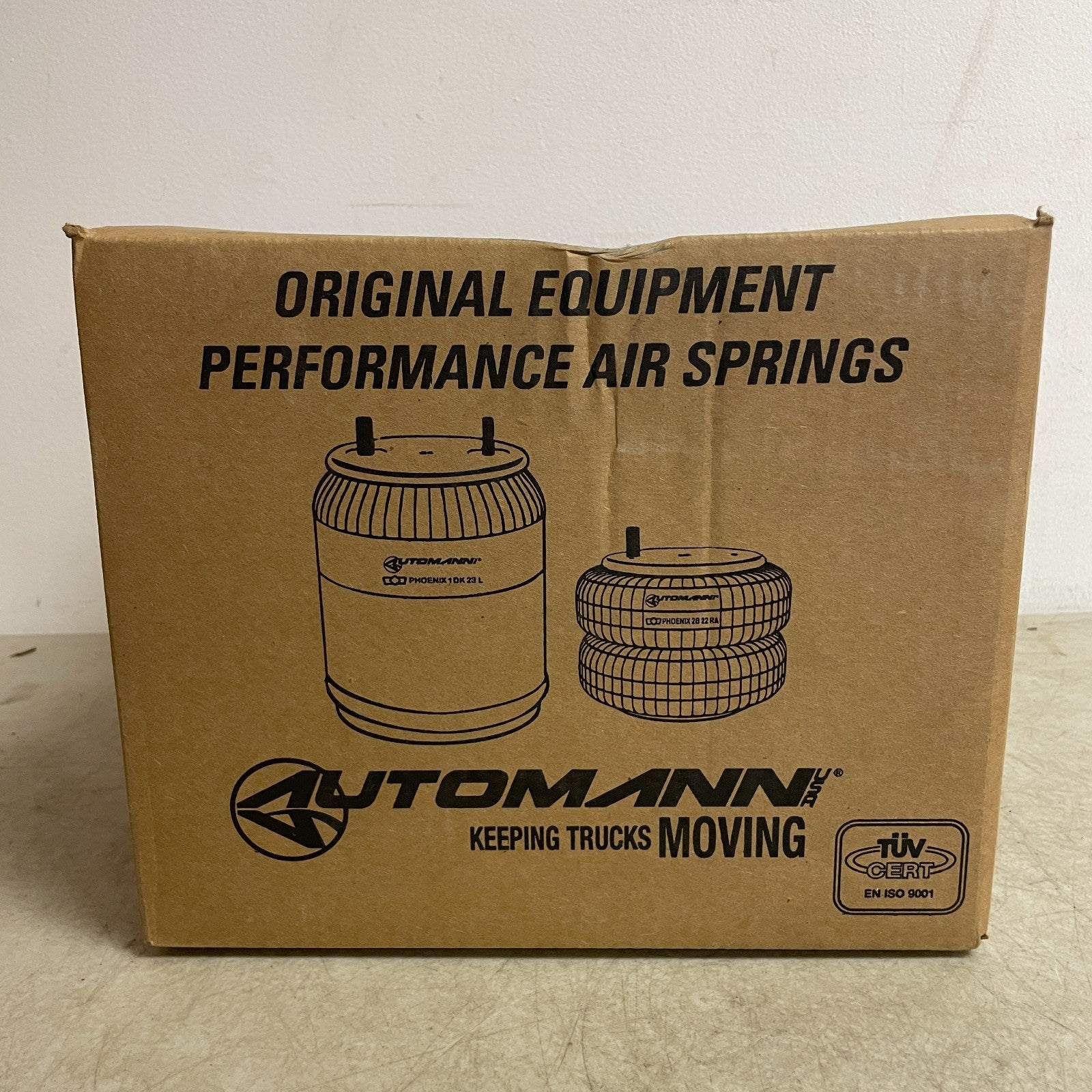 Automann ABSP2B12R-6935 Air Spring Double-Convoluted Load Axle Suspension