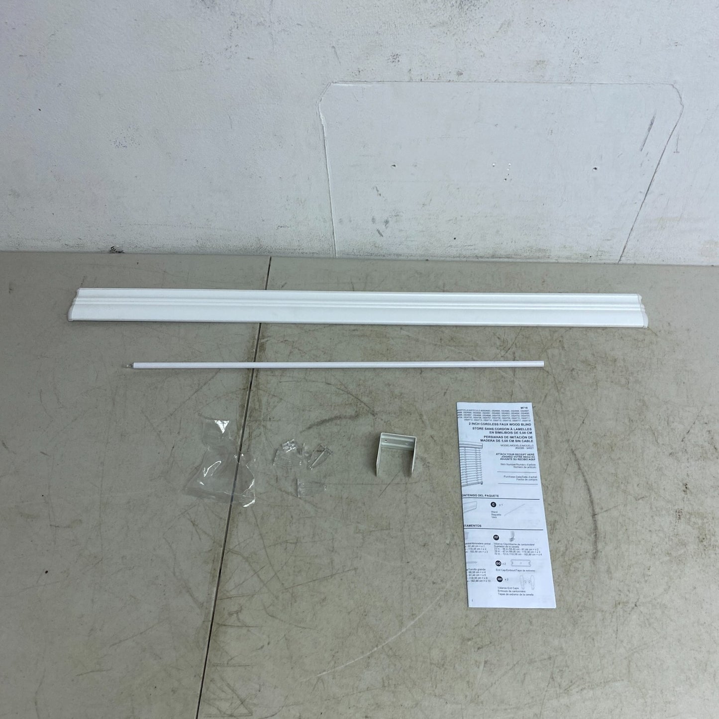 allen + roth 2-in Room Darkening Cordless Faux Wood Blind White 34in x 64in