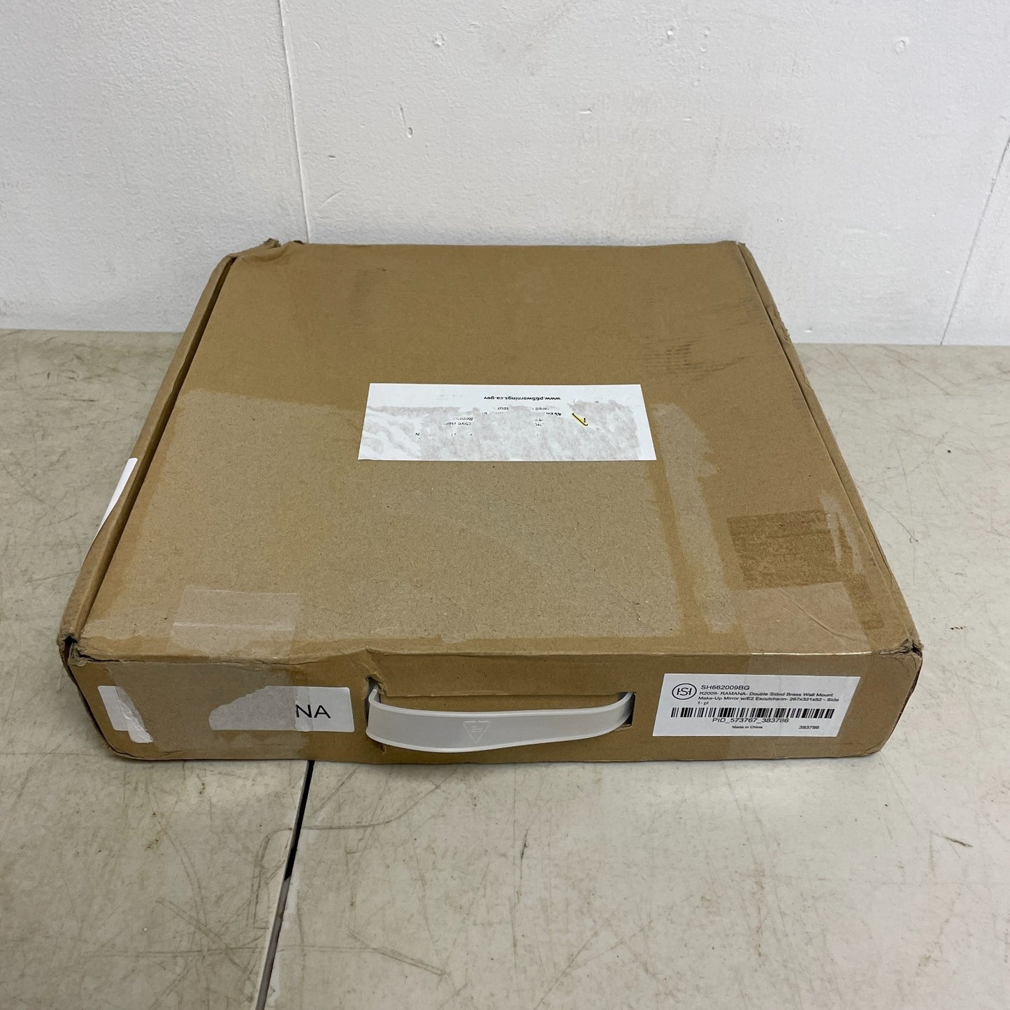 Signature Hardware Ramana Double‑Sided Makeup Mirror Brushed Gold SH662009BG