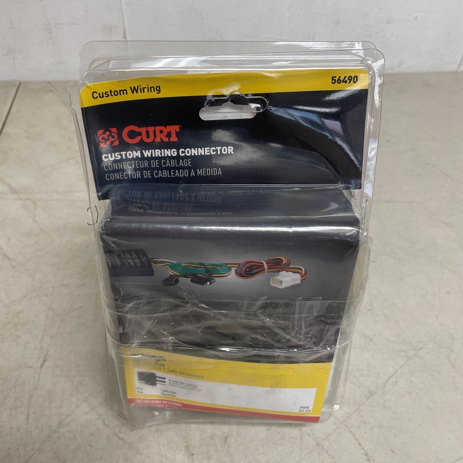 CURT 56490 Vehicle-Side 4 Pin Trailer Wiring Harness Fits Kia Telluride 2020-20