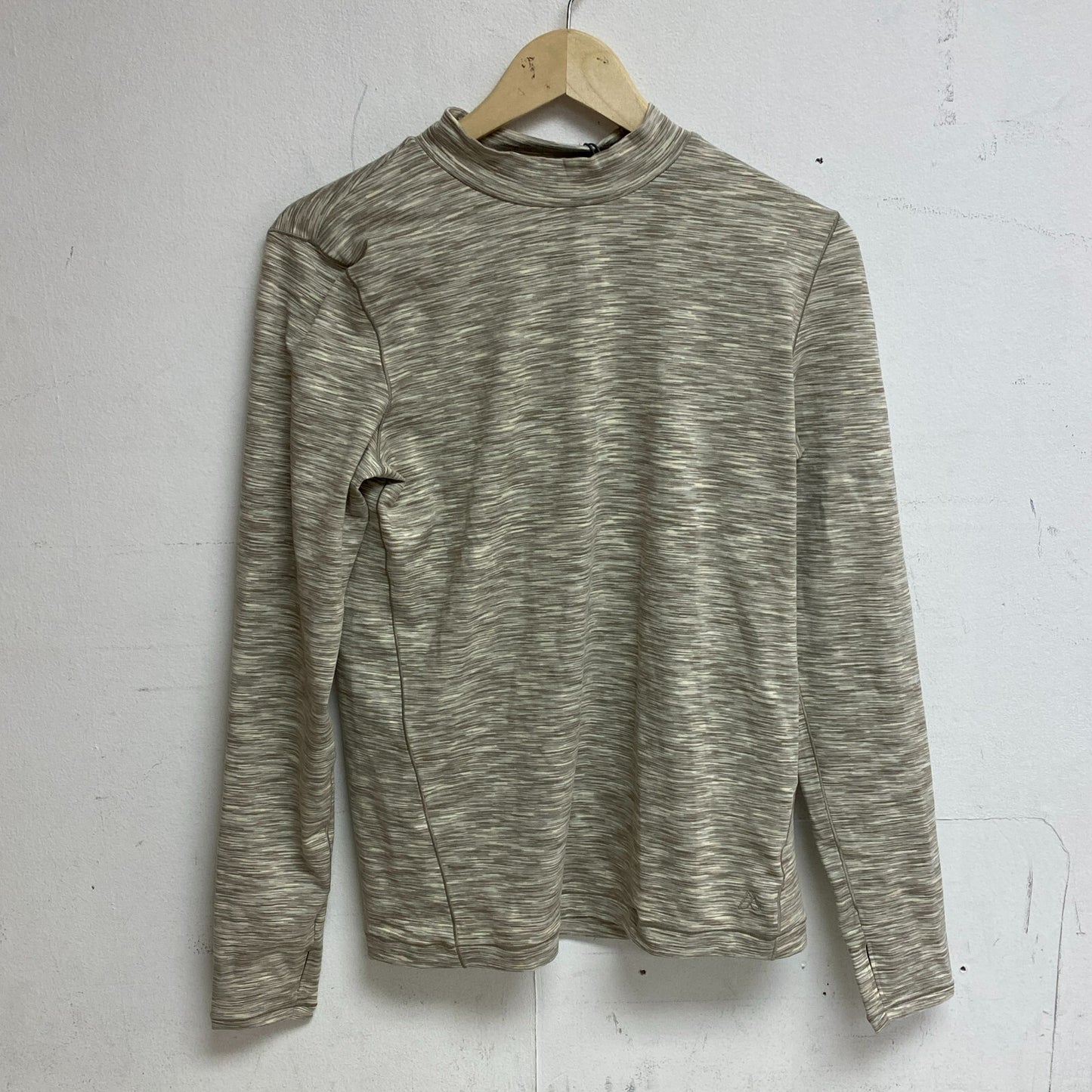 Alpine Design Women's W AD Field Knit Long Sleeve Mock Neck LIGHT KHAKI SPACE DY