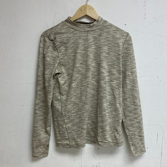 Alpine Design Women's W AD Field Knit Long Sleeve Mock Neck LIGHT KHAKI SPACE DY