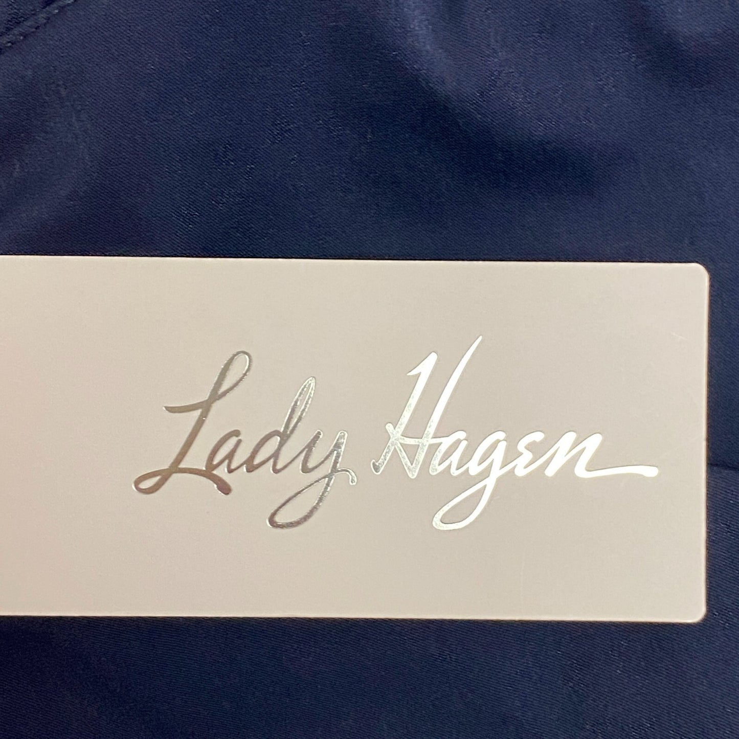 Lady Hagen Womens 16" Perforated Skort Dark Navy Solid Stylish Trendy WGH17432