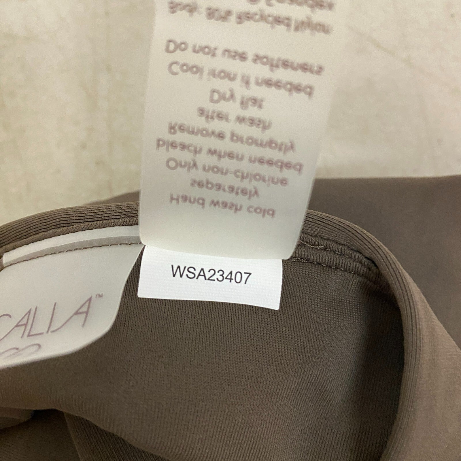 Calia Womens Shirred V Front High rise Bottom Coffee Grounds WSA23407