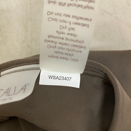 Calia Womens Shirred V Front High rise Bottom Coffee Grounds WSA23407