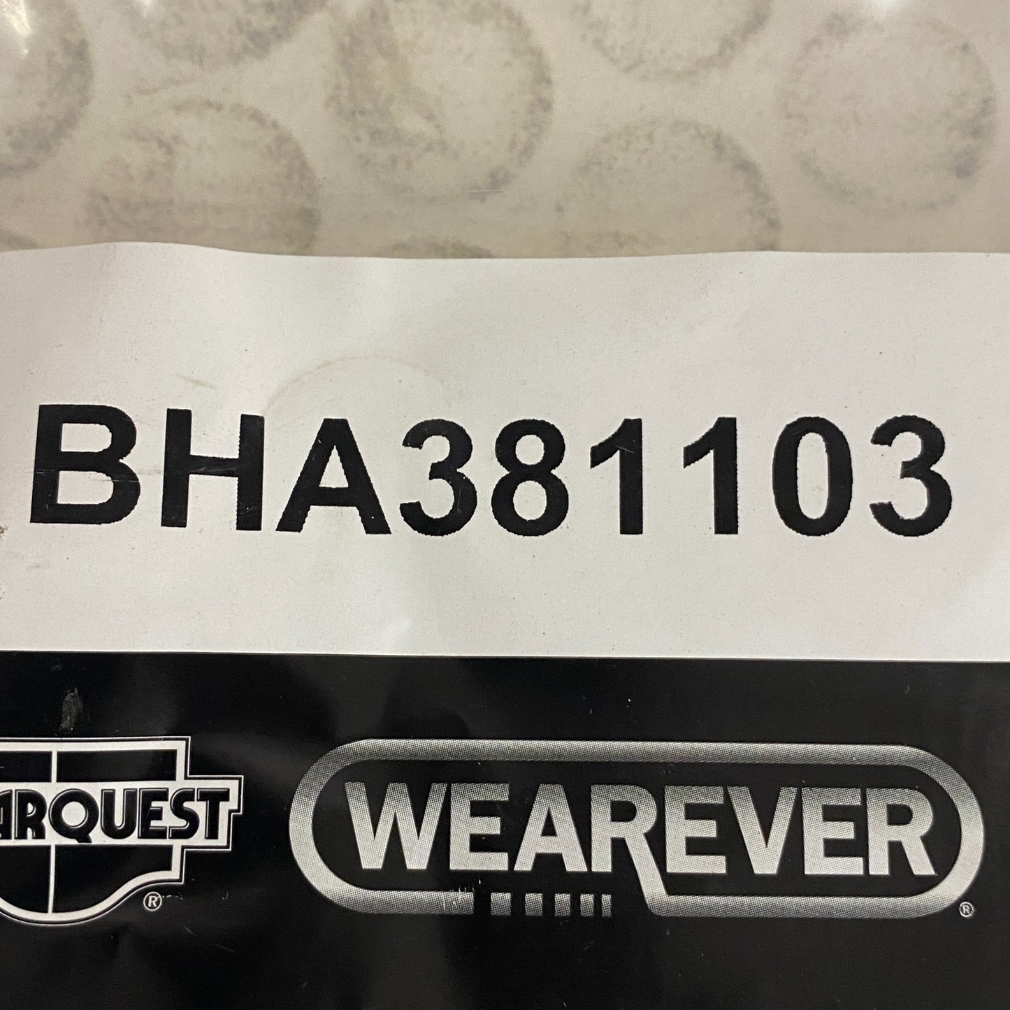 Carquest Wearever Brake Hose Assembly  w/o copper washers BHA381103