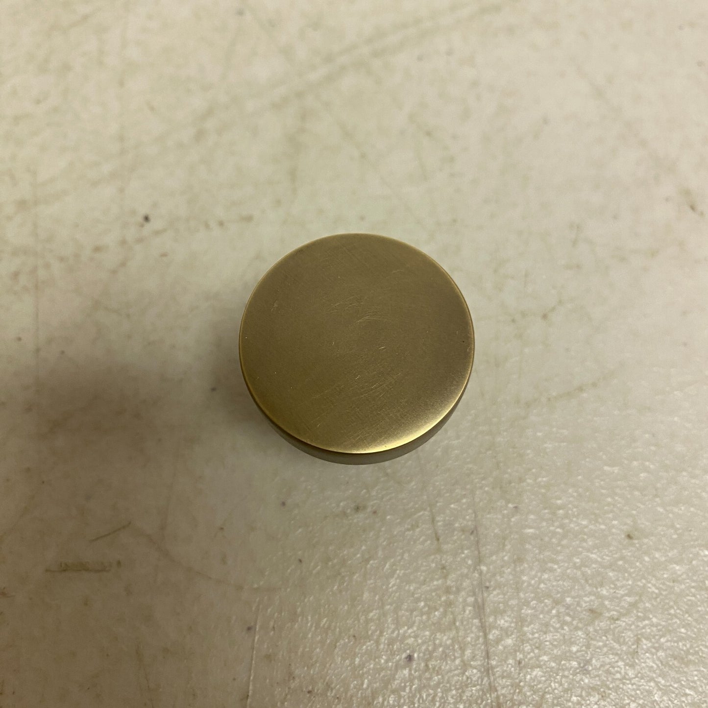 Signature Hardware ORVIN BRASS FLAT ROUND CABINET KNOB-ANTIQUE BRASS ,SH551074AB
