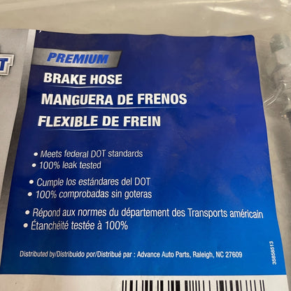 Carquest Wearever BHA31668 Brake Hose Assembly EPDM Black, Male–Female Ends