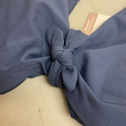 Calia Women's Swim Collection Low Support Tie Front Bikini Top Ardosia Slate New