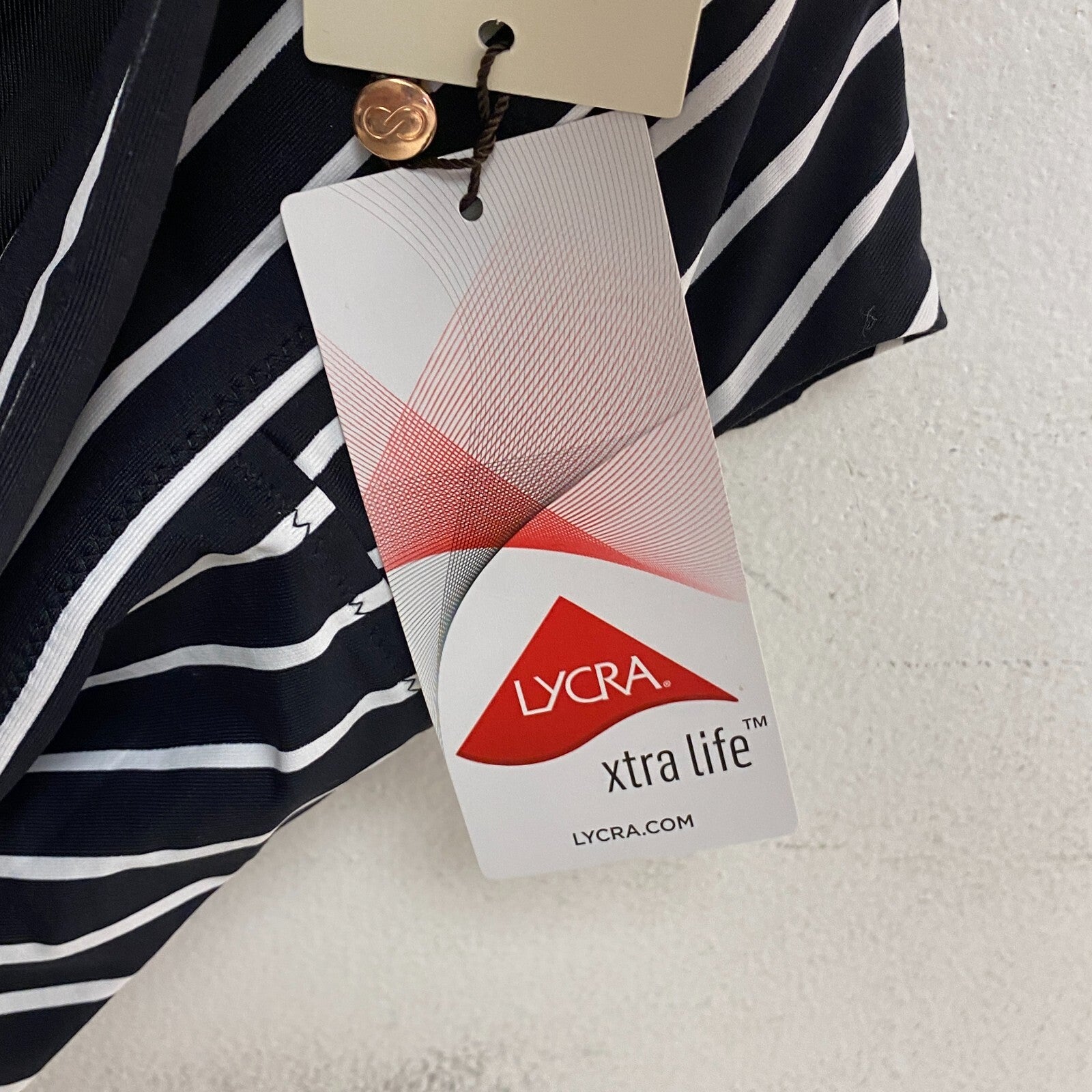 CALIA WOMENS SWIM Mid Rise BOY SHORT STRIPE BLACK WSA23500PRT Brand New!