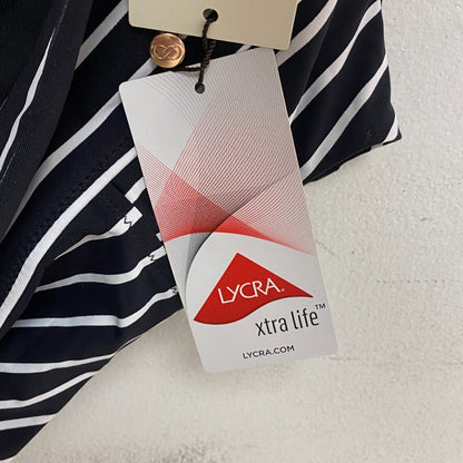 CALIA WOMENS SWIM Mid Rise BOY SHORT STRIPE BLACK WSA23500PRT Brand New!