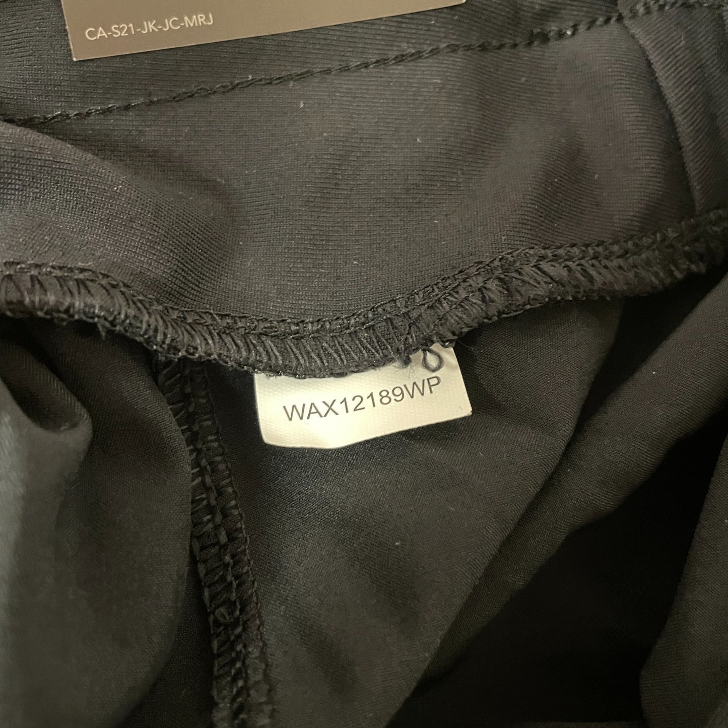 Calia Womenâs TrueLight Mid Rise Cargo Jogger Pants Pure Black WAX12189WP