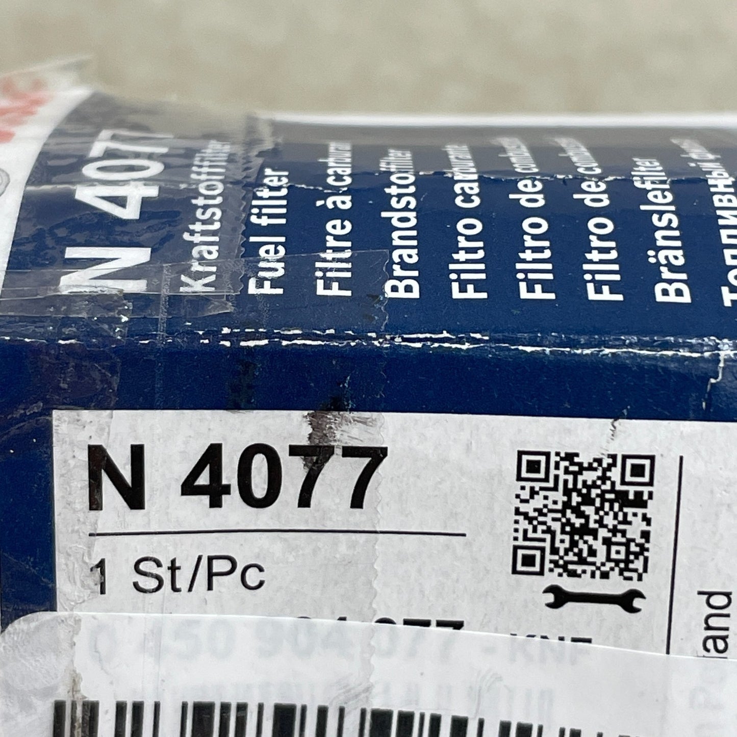 Bosch N4077 Diesel Fuel Filter Fits Mercedes 240D 300D 300SD 300TD