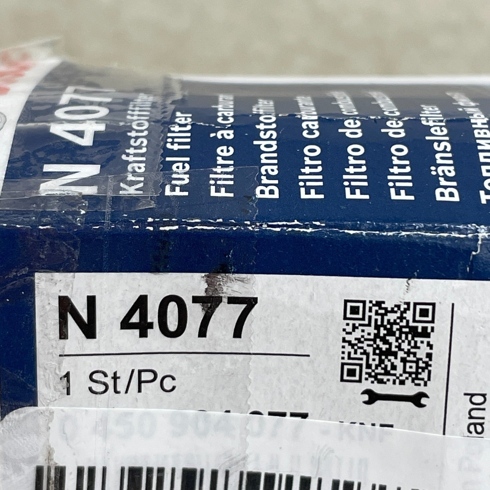 Bosch N4077 Diesel Fuel Filter Fits Mercedes 240D 300D 300SD 300TD