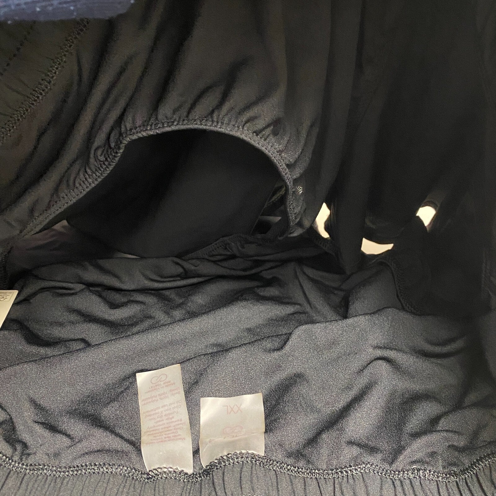 CALIA Performance Step Up Woven High Rise Petal Hem Short Pure Black WAX12259PRT